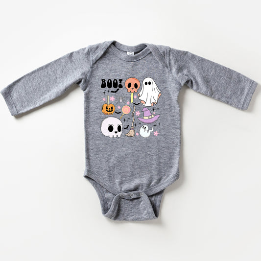 Boo Chart | Baby Long Sleeve Onesie