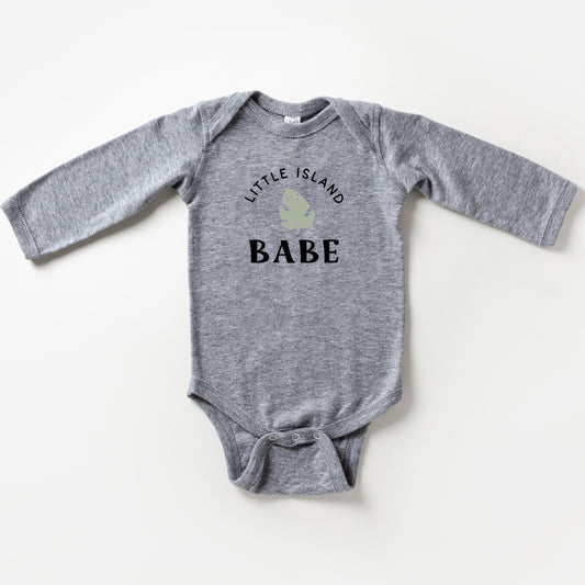 Little Island Babe | Baby Long Sleeve Onesie