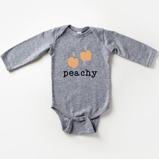 Peachy Fruit | Baby Long Sleeve Onesie