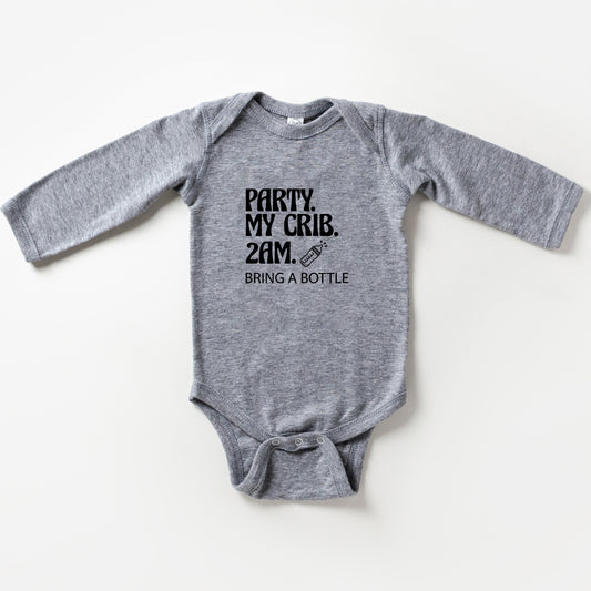 Party.My.Crib | Baby Long Sleeve Onesie