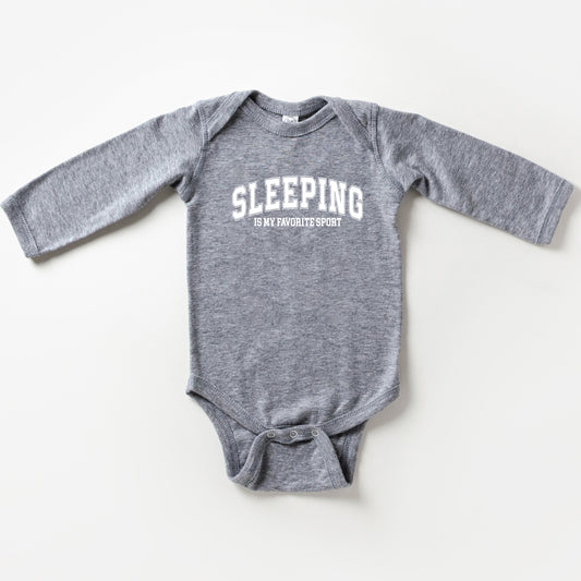 Sleeping is My Favorite Sport | Baby Long Sleeve Onesie