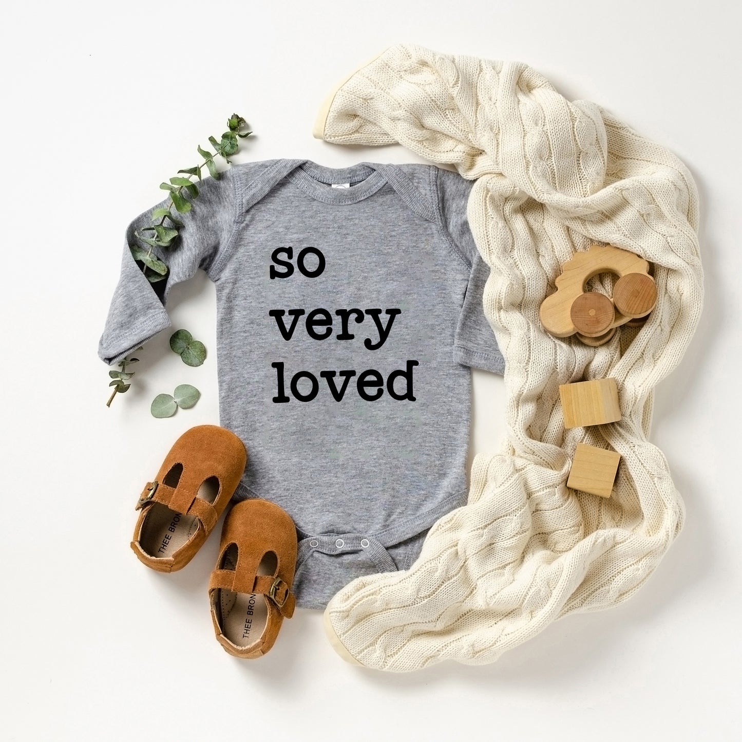 So Very Loved | Baby Long Sleeve Onesie