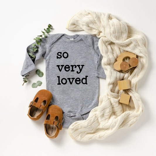 So Very Loved | Baby Long Sleeve Onesie
