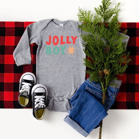 Jolly Boy Star | Baby Long Sleeve Onesie