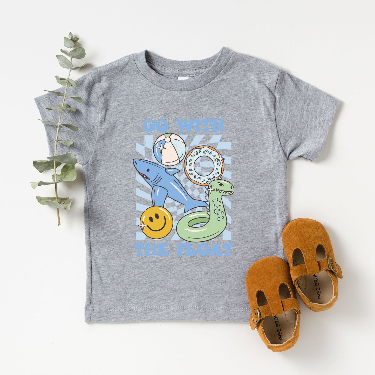 Go With The Float Blue | Toddler Graphic Short Sleeve Tee