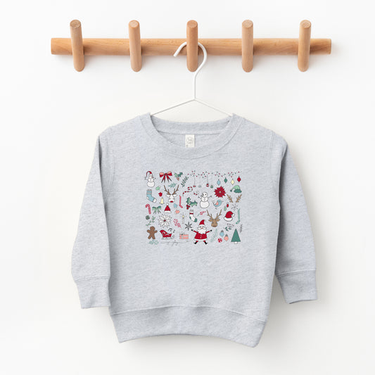 Christmas Doodles | Toddler Sweatshirt