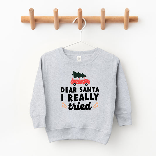 I Really Tried Car | Toddler Sweatshirt