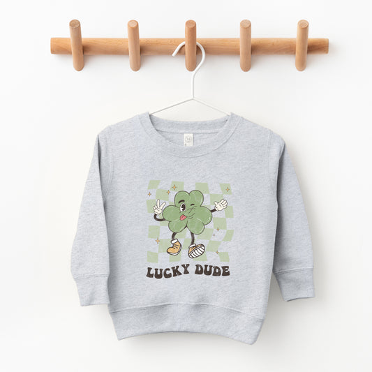 Lucky Dude Checkered | Toddler Sweatshirt