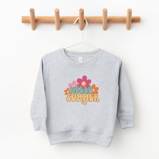 Hello Summer Flowers | Toddler Sweatshirt