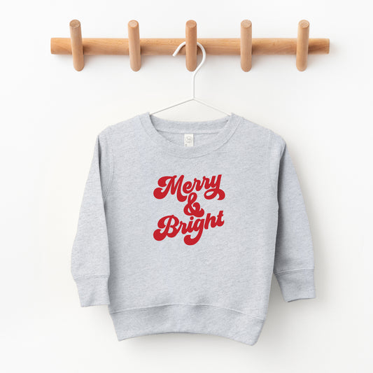 Bold Merry And Bright | Toddler Sweatshirt