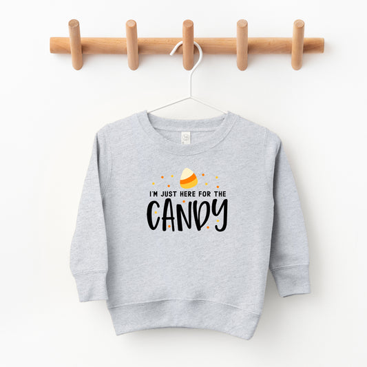 Here For The Candy | Toddler Sweatshirt