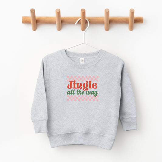 Jingle All The Way Checkered | Toddler Sweatshirt