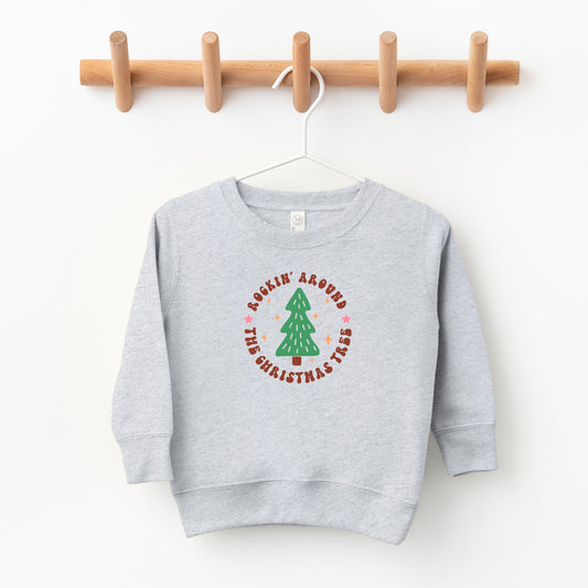Retro Rockin Around Tree | Toddler Sweatshirt