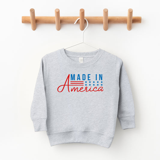 Made In America Stars And Stripes | Toddler Sweatshirt