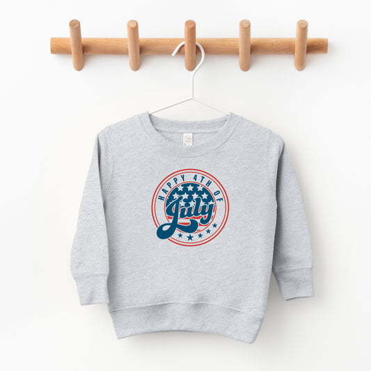 Happy Fourth Circle | Toddler Sweatshirt
