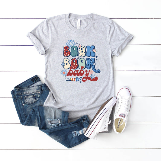 Boom Boom Baby Firework | Youth Short Sleeve Crew Neck
