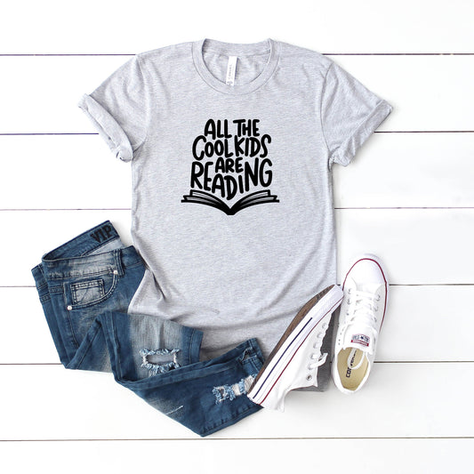 All The Cool Kids Are Reading | Youth Short Sleeve Crew Neck