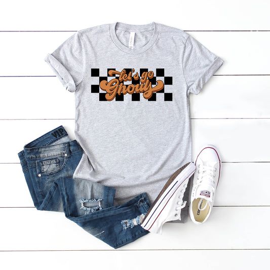Let's Go Ghouls Checkered | Youth Short Sleeve Crew Neck