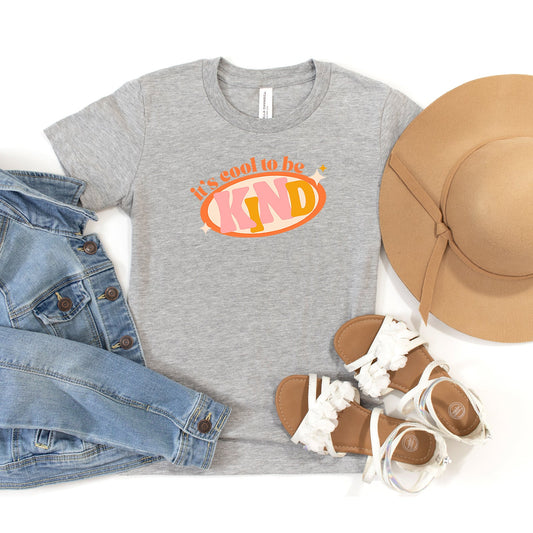 It's Cool To Be Kind Colorful | Youth Short Sleeve Crew Neck