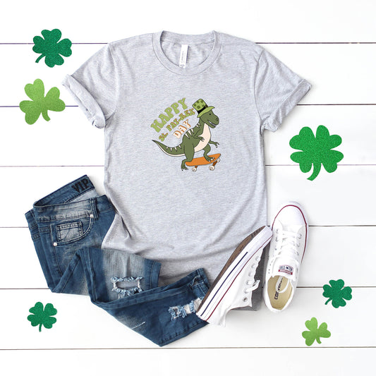 Happy St. Pat-Rex Day | Youth Short Sleeve Crew Neck