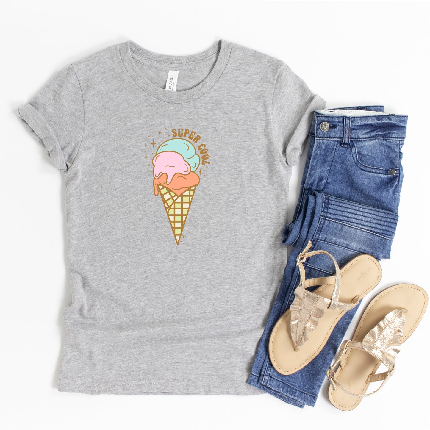 Super Cool Ice Cream | Youth Short Sleeve Crew Neck