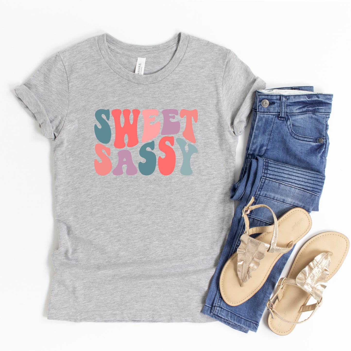 Sweet Sassy Wavy | Youth Short Sleeve Crew Neck