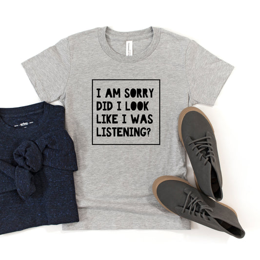 Look Like I Was Listening | Youth Short Sleeve Crew Neck