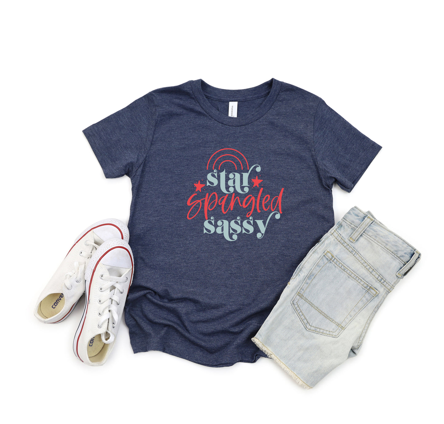 Star Spangled Sassy | Youth Short Sleeve Crew Neck