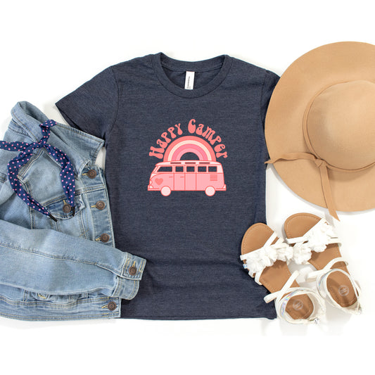 Happy Camper Van | Youth Short Sleeve Crew Neck