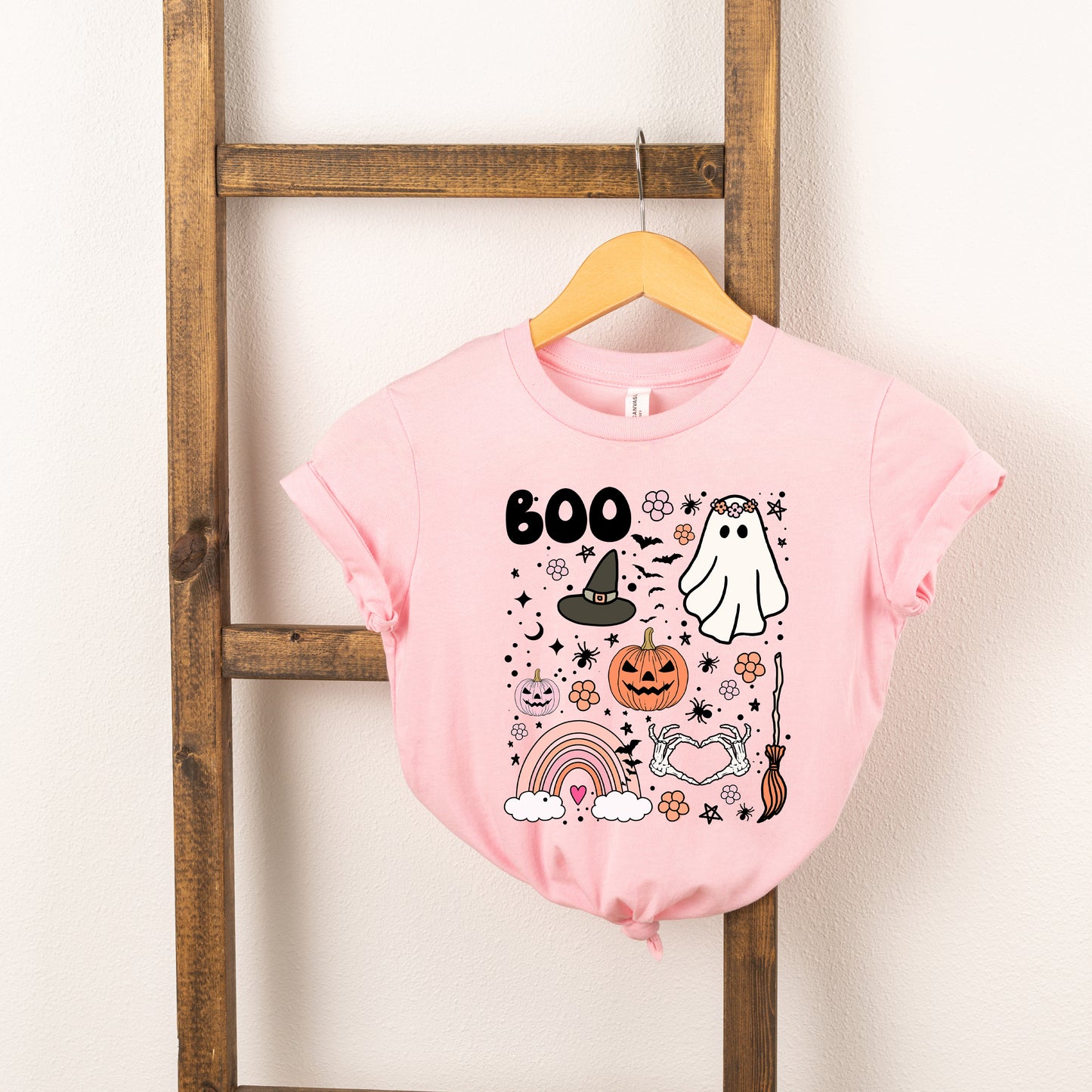 Boo Collage | Toddler Short Sleeve Crew Neck
