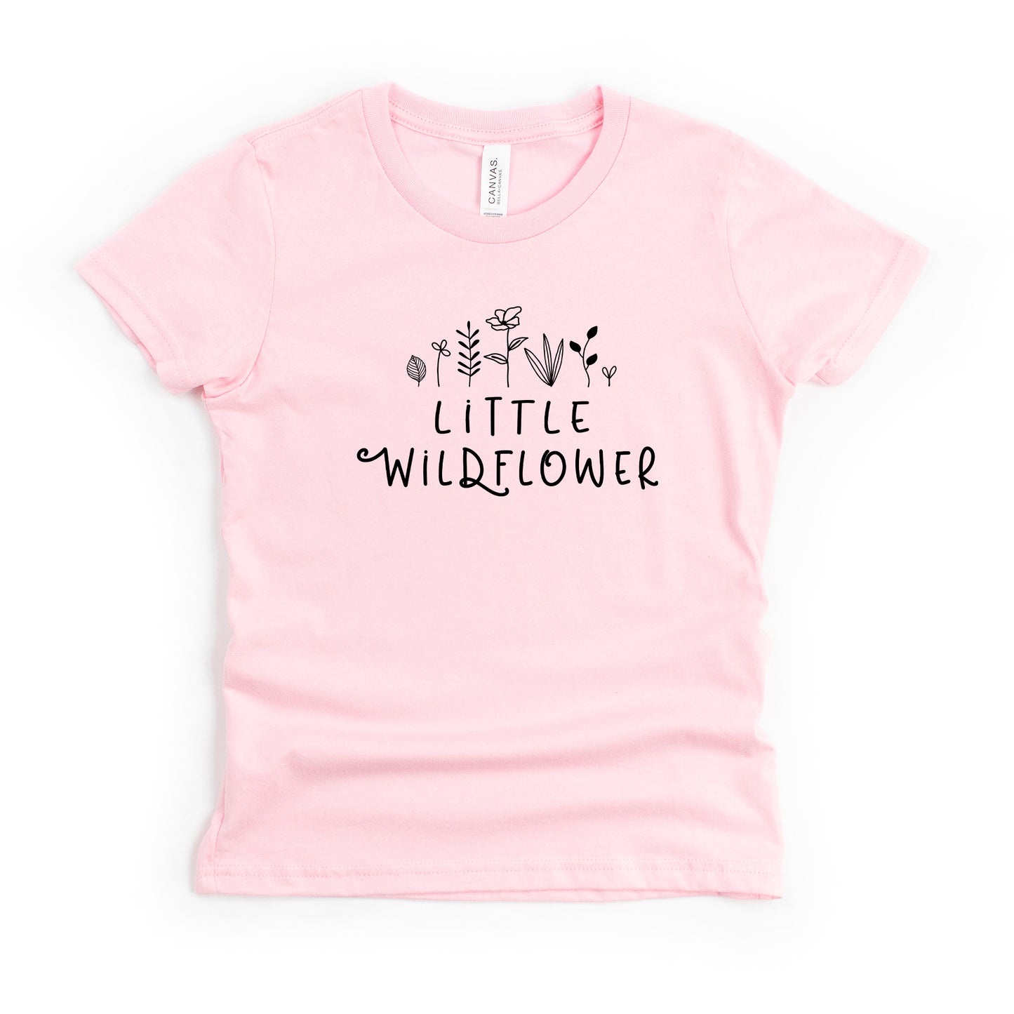 Little Wildflower Flowers | Youth Short Sleeve Crew Neck