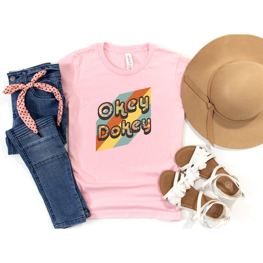 Okey Dokey Colorful | Youth Short Sleeve Crew Neck
