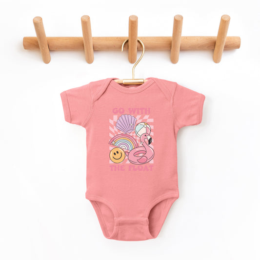 Go With The Float Pink | Baby Graphic Short Sleeve Onesie