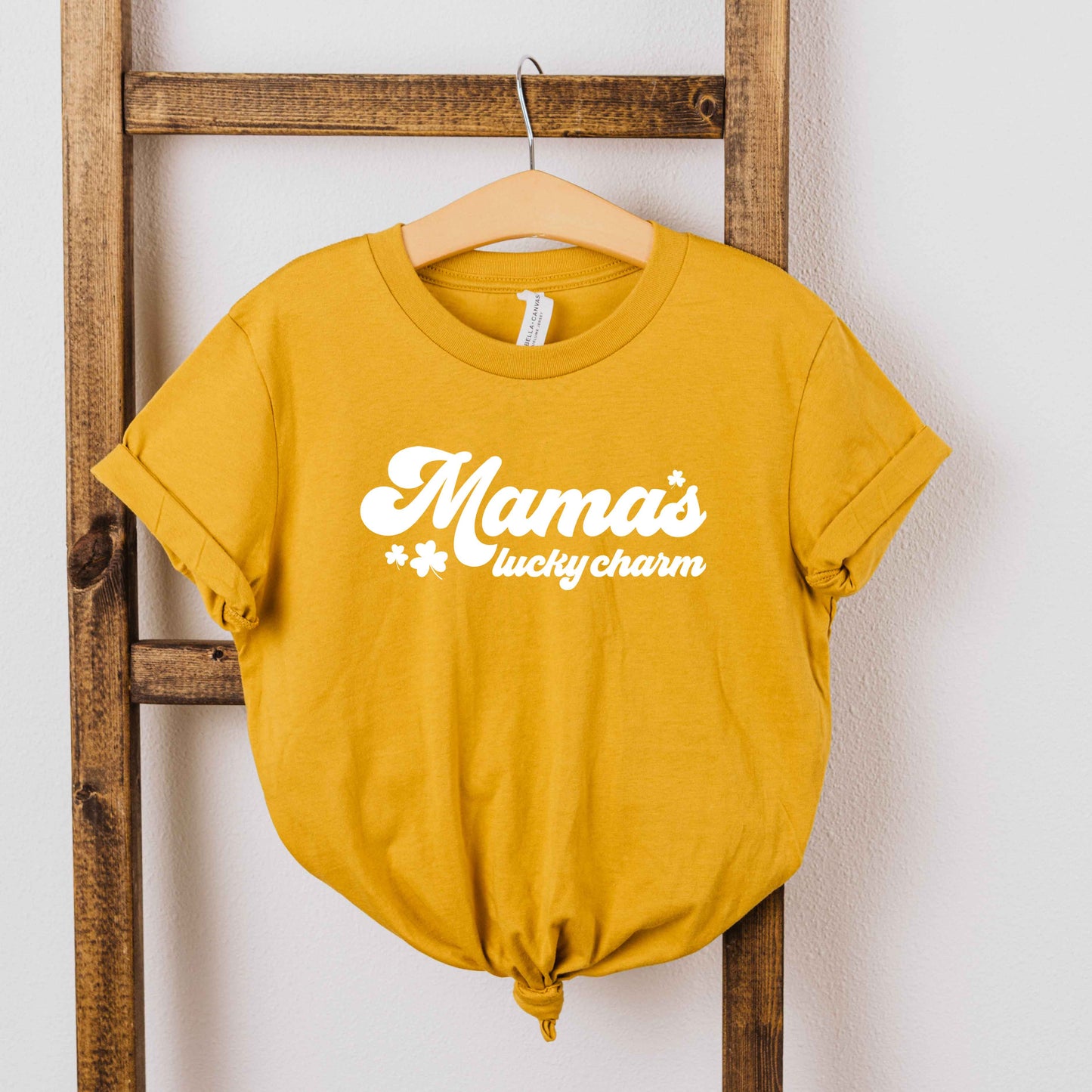 Retro Mama's Lucky Charm | Youth Short Sleeve Crew Neck