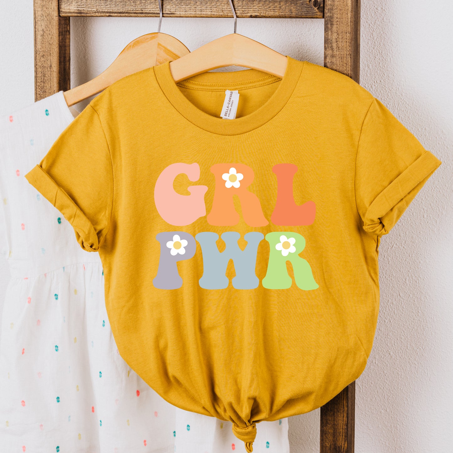 Girl Power Flowers | Youth Short Sleeve Crew Neck