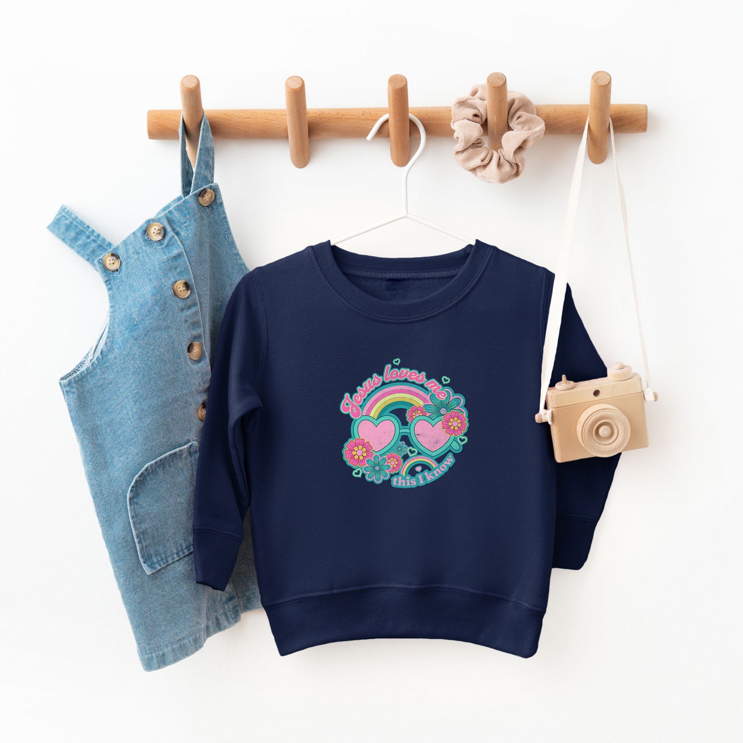 Jesus Loves Me Sunglasses | Toddler Sweatshirt