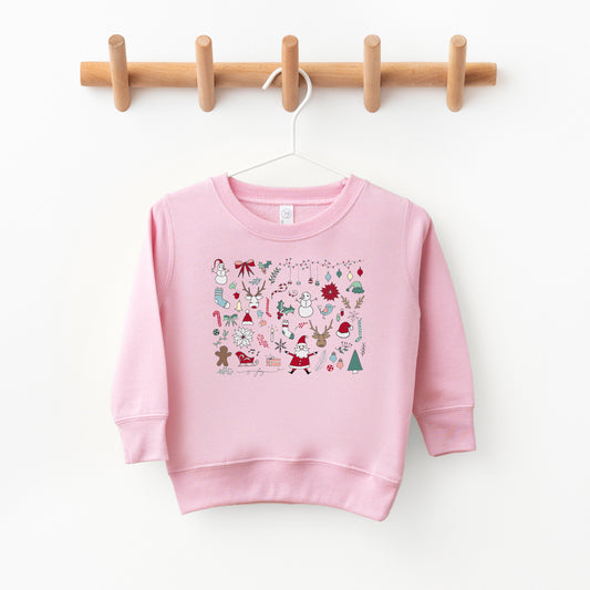 Christmas Doodles | Toddler Sweatshirt