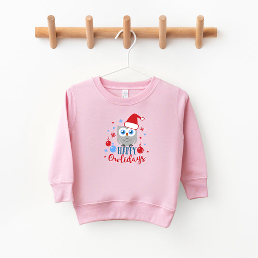 Happy Owlidays | Toddler Sweatshirt
