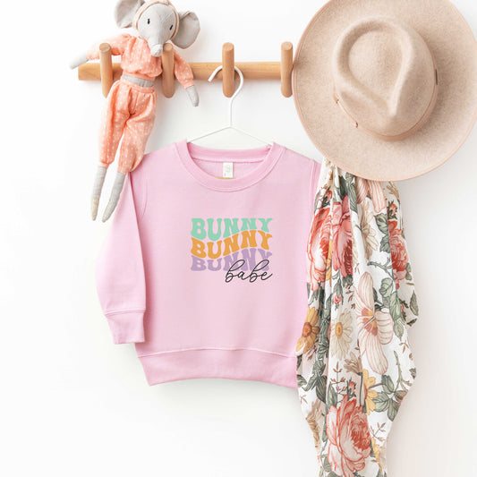 Bunny Babe Stacked | Toddler Sweatshirt