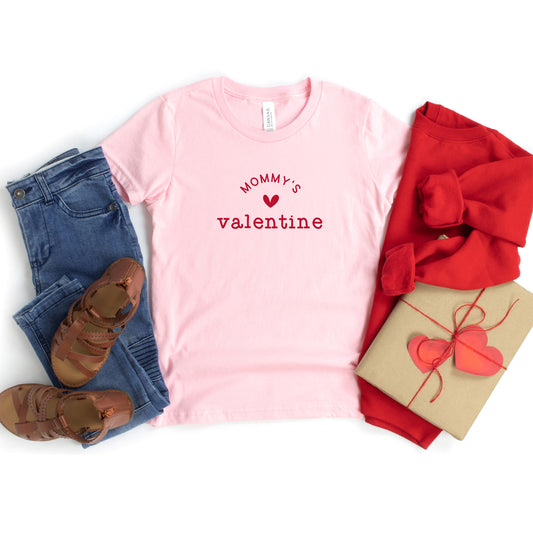 Mommy's Valentine | Youth Short Sleeve Crew Neck