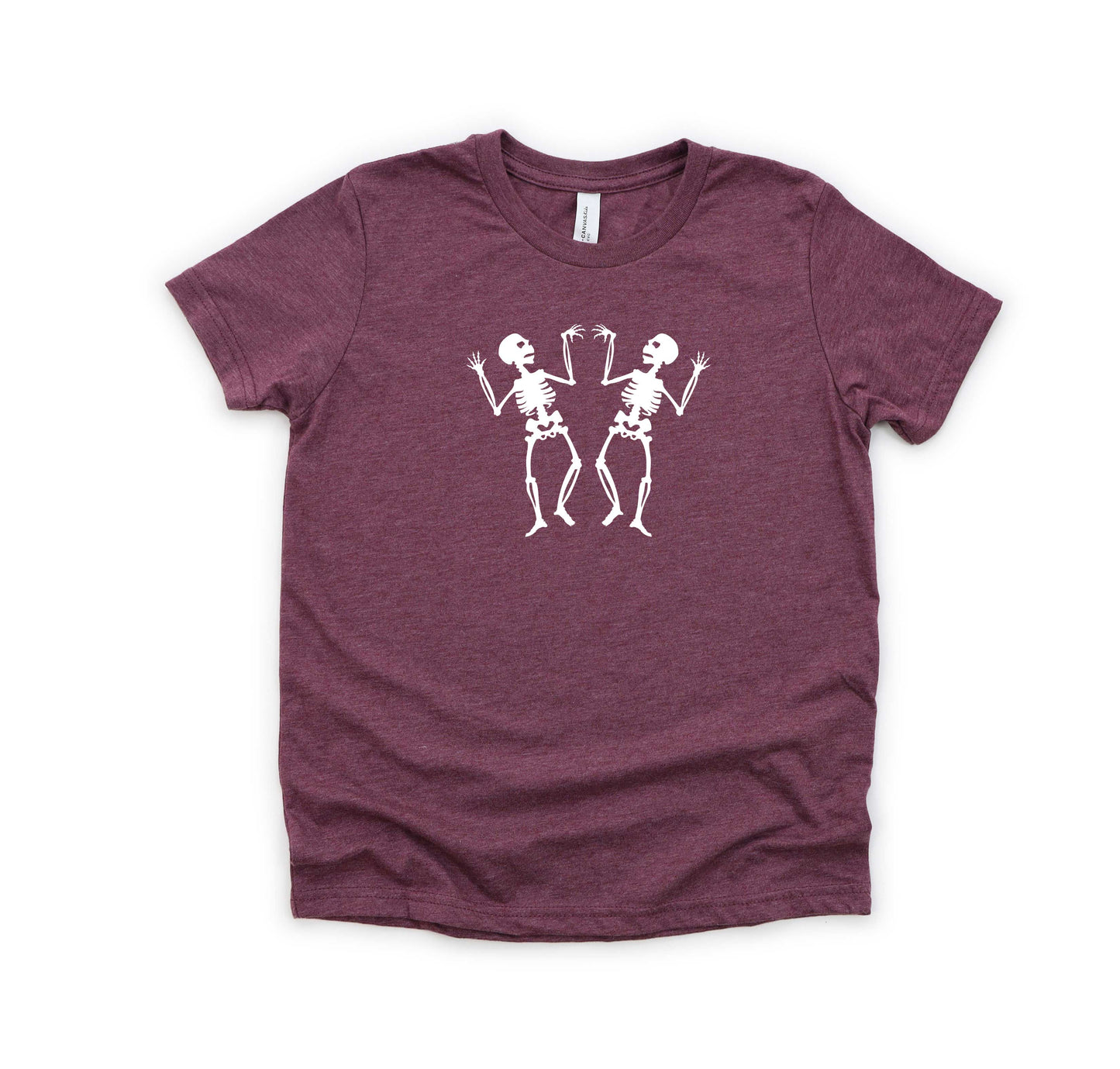 Two Dancing Skeletons | Youth Short Sleeve Crew Neck
