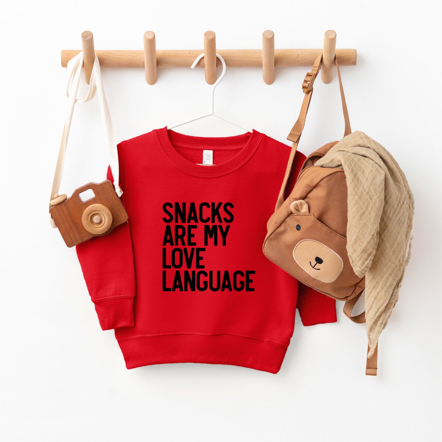 Snacks Are My Love Language | Toddler Sweatshirt