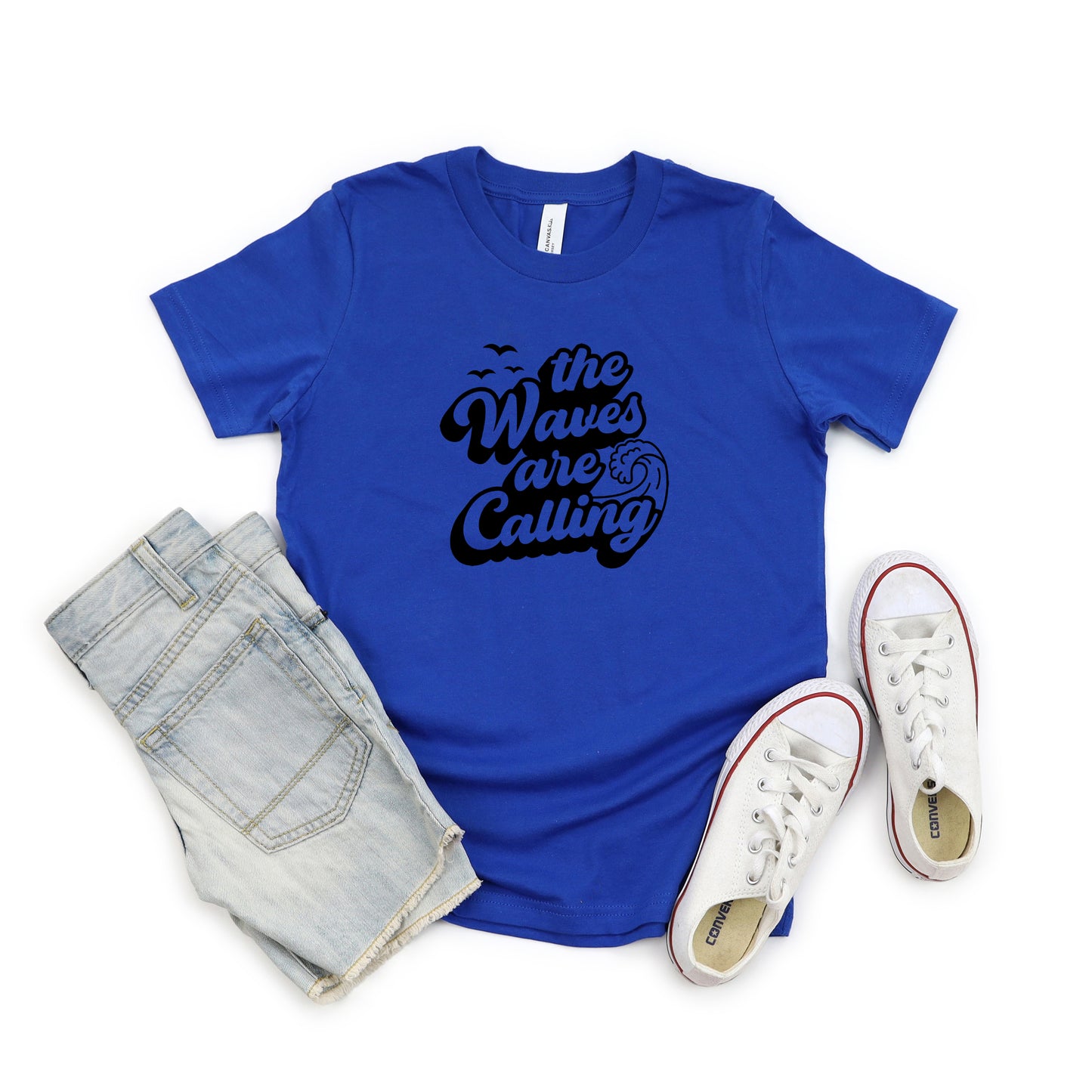 The Waves Are Calling | Youth Short Sleeve Crew Neck