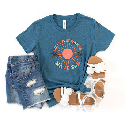 Boho Girls Have Sun | Youth Short Sleeve Crew Neck