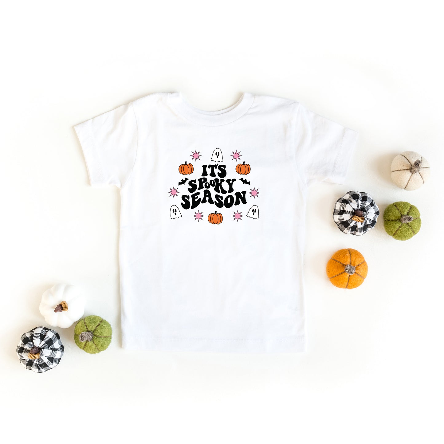 It's Spooky Season Ghost | Toddler Short Sleeve Crew Neck