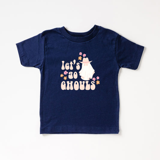Let's Go Ghouls Ghost | Toddler Short Sleeve Crew Neck