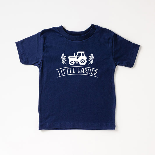 Little Farmer Tractor | Toddler Short Sleeve Crew Neck