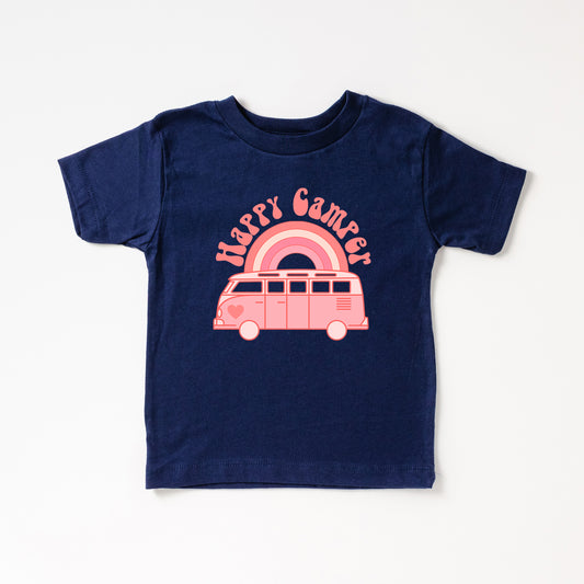 Happy Camper Van | Toddler Short Sleeve Crew Neck