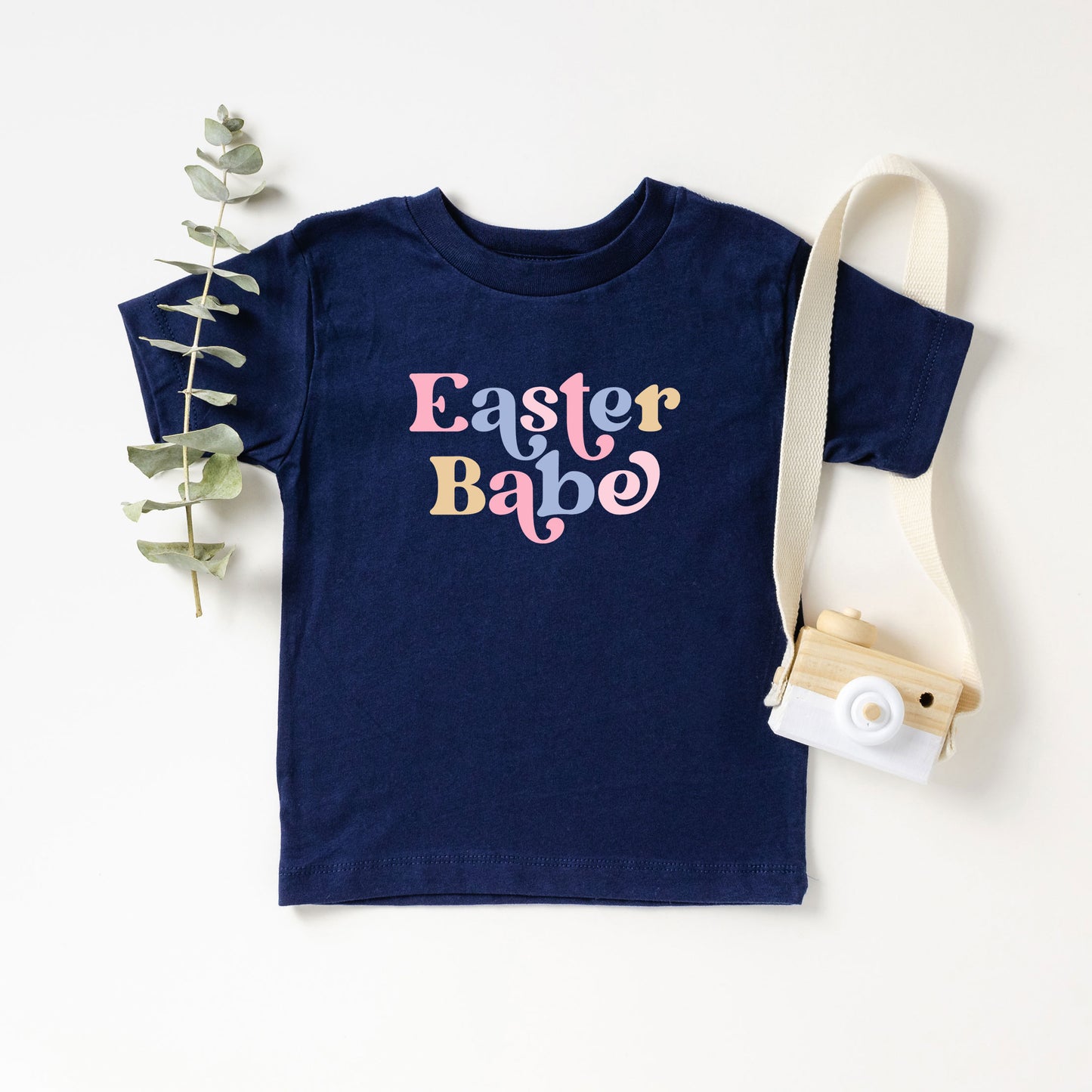 Easter Babe Colorful | Toddler Short Sleeve Crew Neck