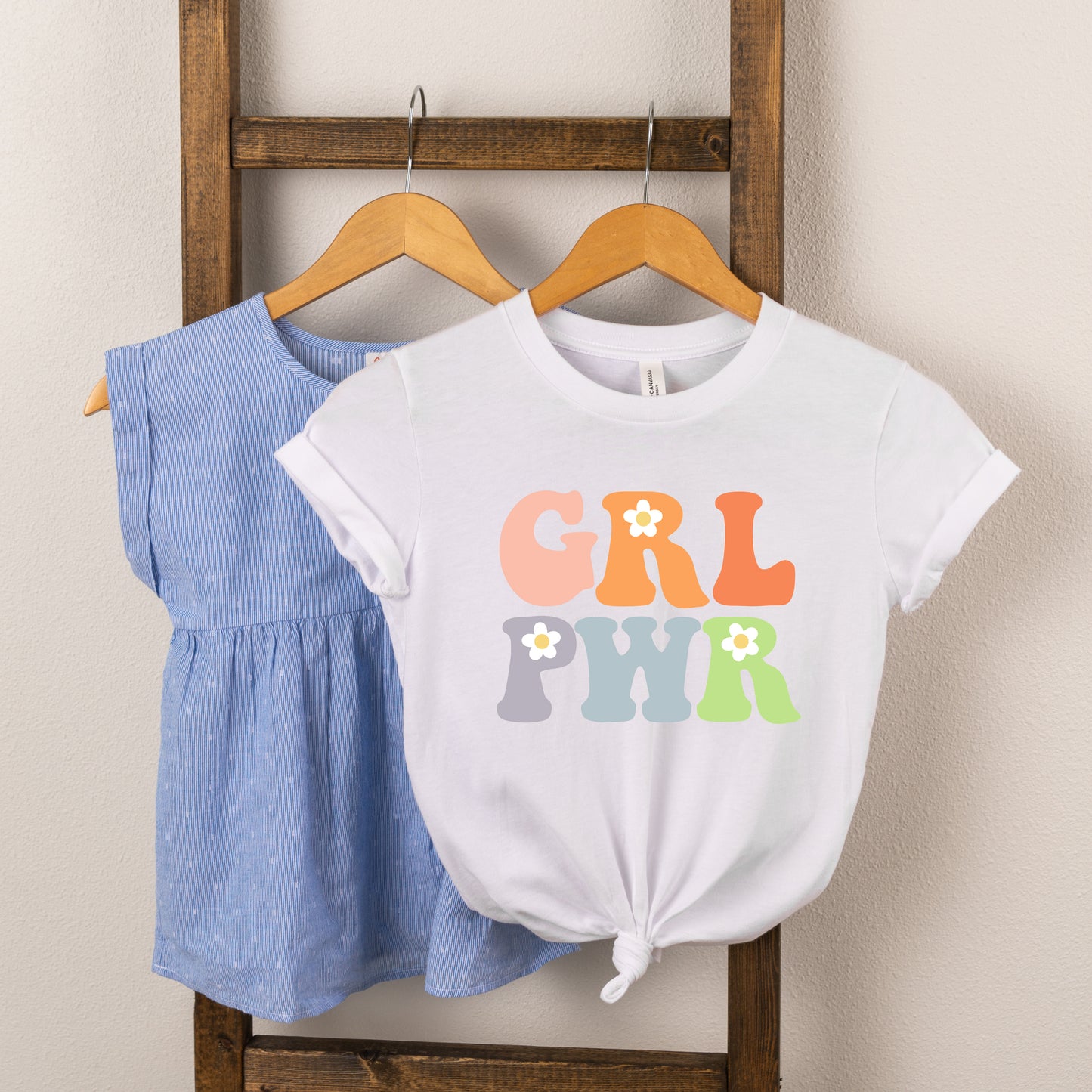 Girl Power Flowers | Youth Short Sleeve Crew Neck